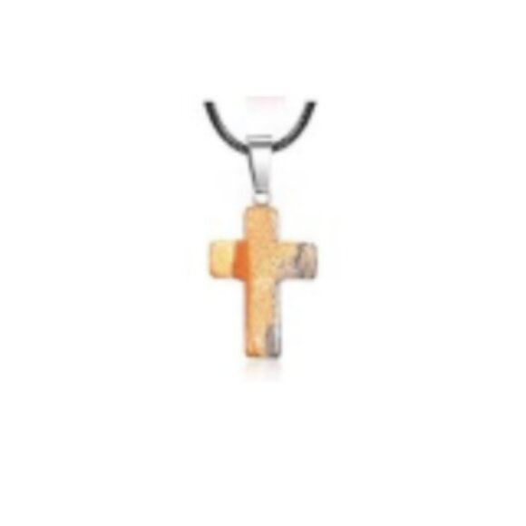 Cross Gemstone Pendant Charms Cross Quartz Crystal Charms for Necklace Earring - Picture 1 of 1